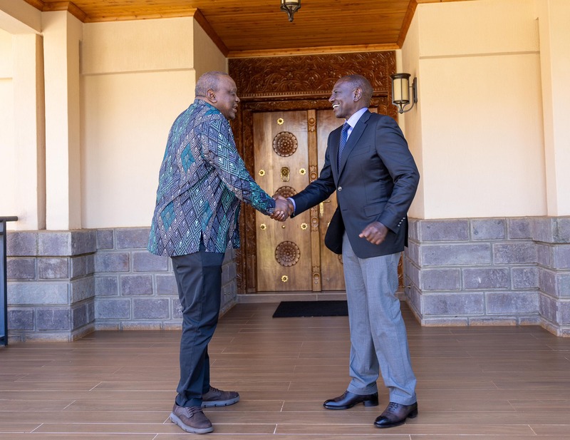 Ruto vs Kenyatta: Quiet power struggle over DRC peace process - President William Ruto and former President Uhuru Kenyatta when they held a private meeting at Kenyatta’s Gatundu home on December 9, 2024. (Photo: PCS)