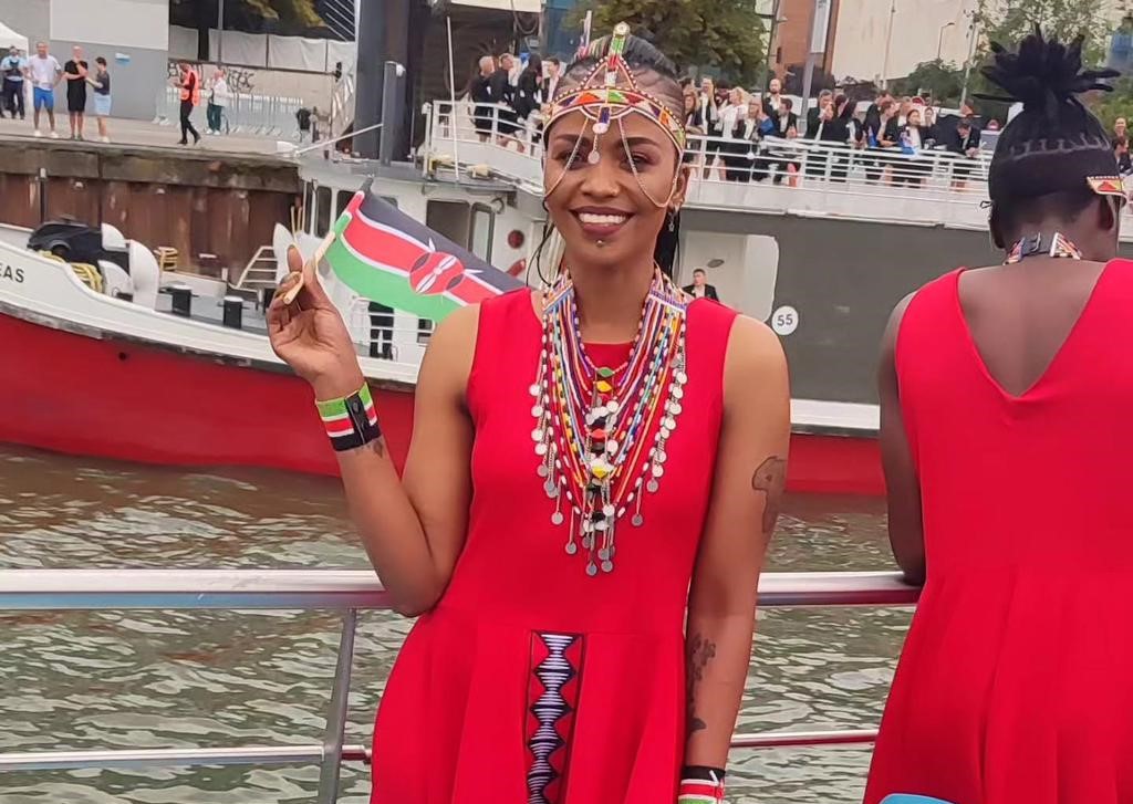 Janet Wanja: Farewell to volleyball icon who gave everything for her sport - Former Malkia Strikers star Janet Wanja during the opening ceremony of the Paris Olympics along the Seine River in France. (Photo: Handout)