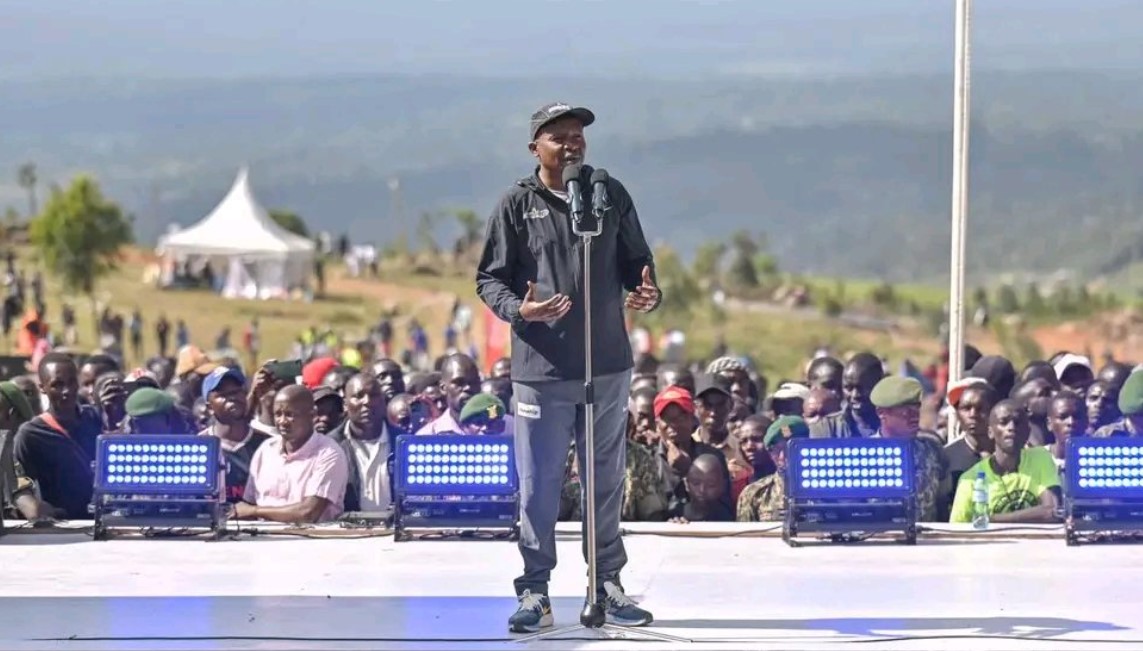 Government pledges ruthless fight against merchants of harmful drugs in athletics - Deputy President Kithure Kindiki speaks during the Great Chepsaita Cross Country Run on December 7, 2024. (Photo: Ministry of Youth Affairs)