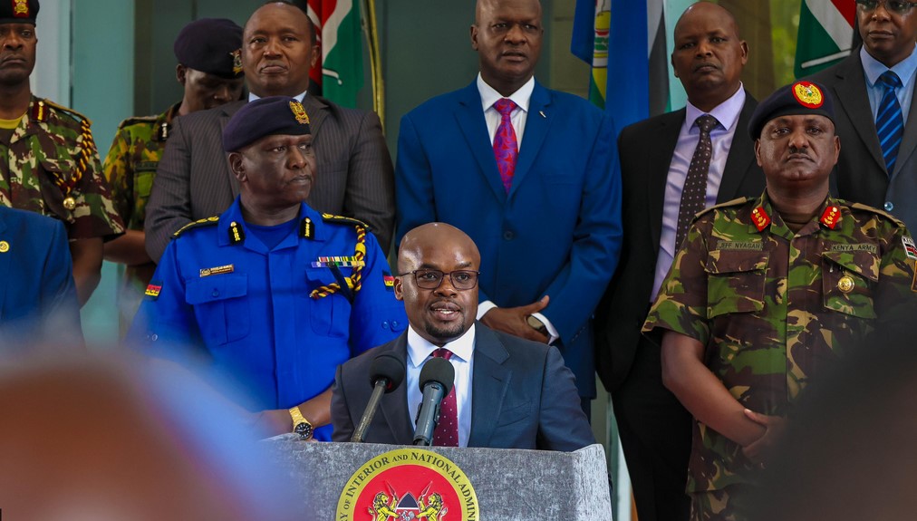 Government announces new public safety measures ahead of festive season - Interior Permanent Secretary Raymond Omollo speaks on December 4, 2024, during a press briefing on security preparedness ahead of the festive season. (Photo: MINA)