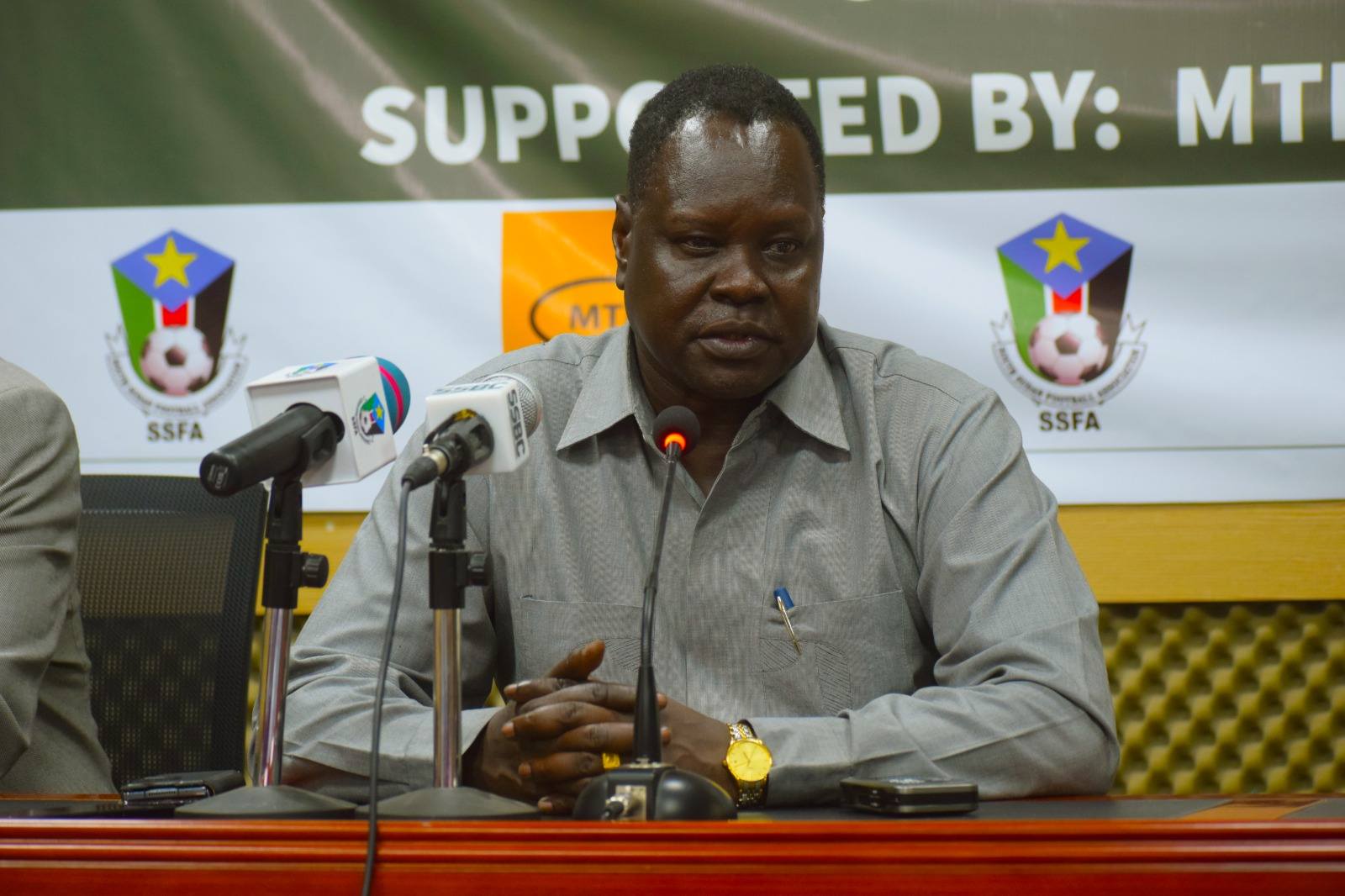 History made as South Sudan Premier League kicks off - The President of South Sudan Football Association, Mr. Augustino Maduot,  during the inauguration of the first premier league in the country. 