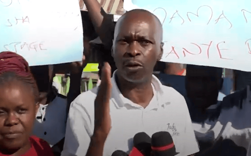 Over 100 traders of Fedha Stage in Embakasi protest 24-hour eviction notice