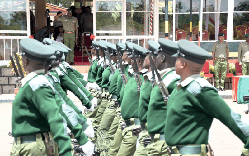 Inside new Correctional Bill that seeks to improve handling of offenders - Kenya Prisons officers at a past event.