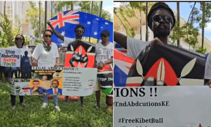 Kenyans living in Australia stage protests calling for an end to abductions