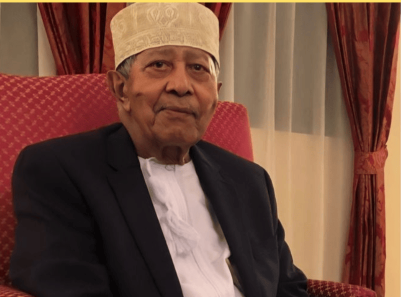 Jamshid bin Abdullah, the last Sultan of Zanzibar, passes away at 95