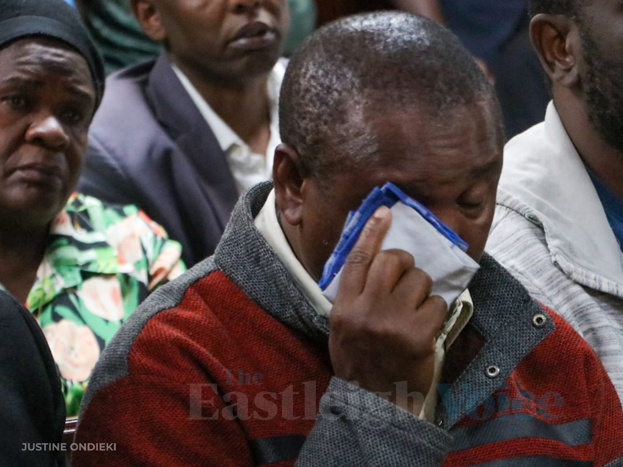 I hope I won’t die of pressure, Billy Mwangi’s father breaks down over abducted son - Billy Mwangi's father, Gerald Mwangi Karicha, at Milimani Law Court on December 31, 2024. (Justine Ondieki)