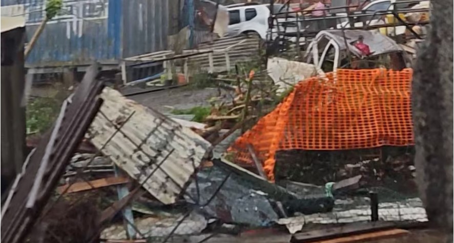 Cyclone Chido slams into France's Mayotte archipelago, killing at least 11 - A view of the damage caused by the Cyclone Chido, in Kaweni, Mayotte, France on December 14, 2024. (Photo: @foulani2.00 via TikTok via REUTERS)