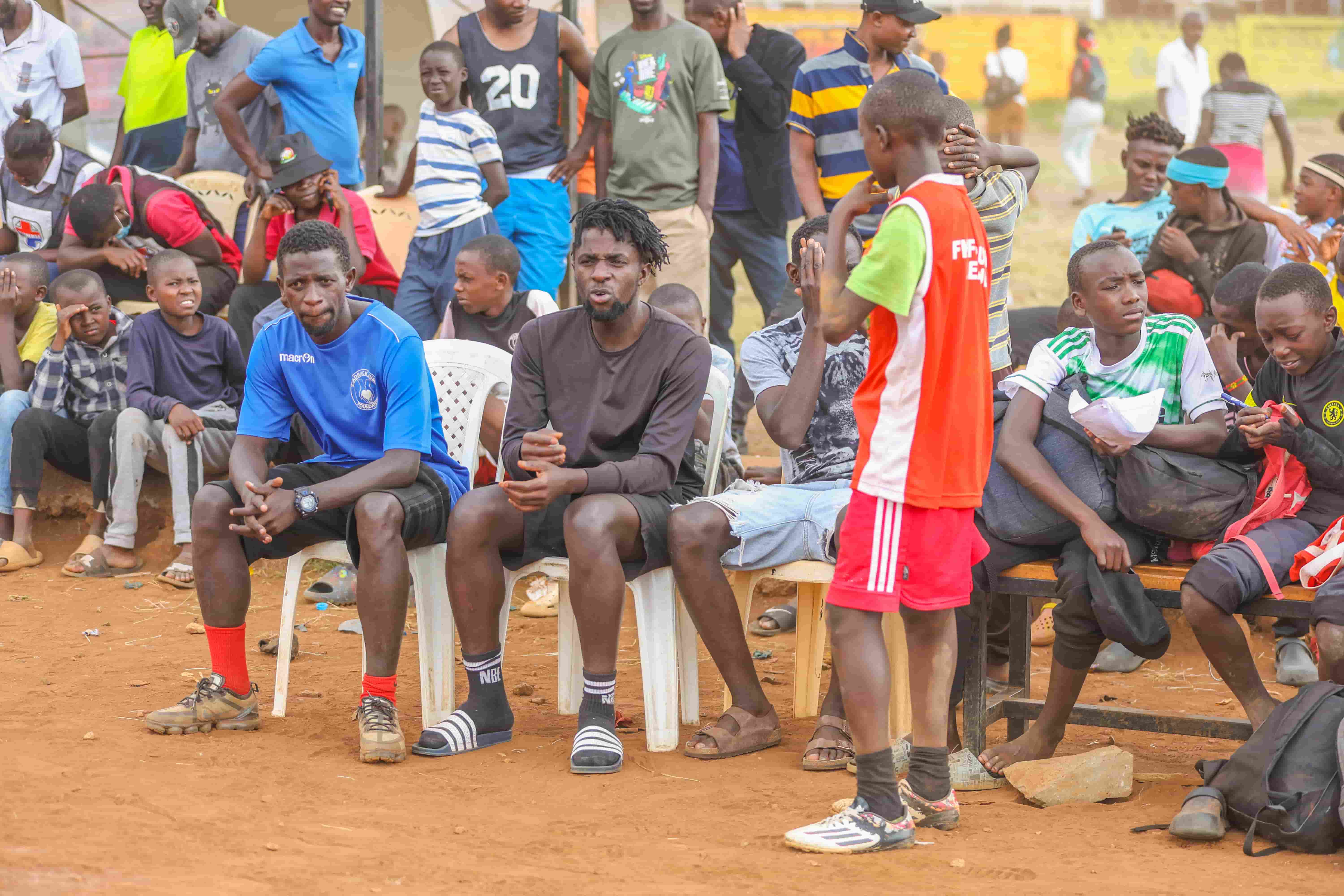 Austine Odhiambo and Tyson Otieno inspire youth at boyhood club in Baba Dogo