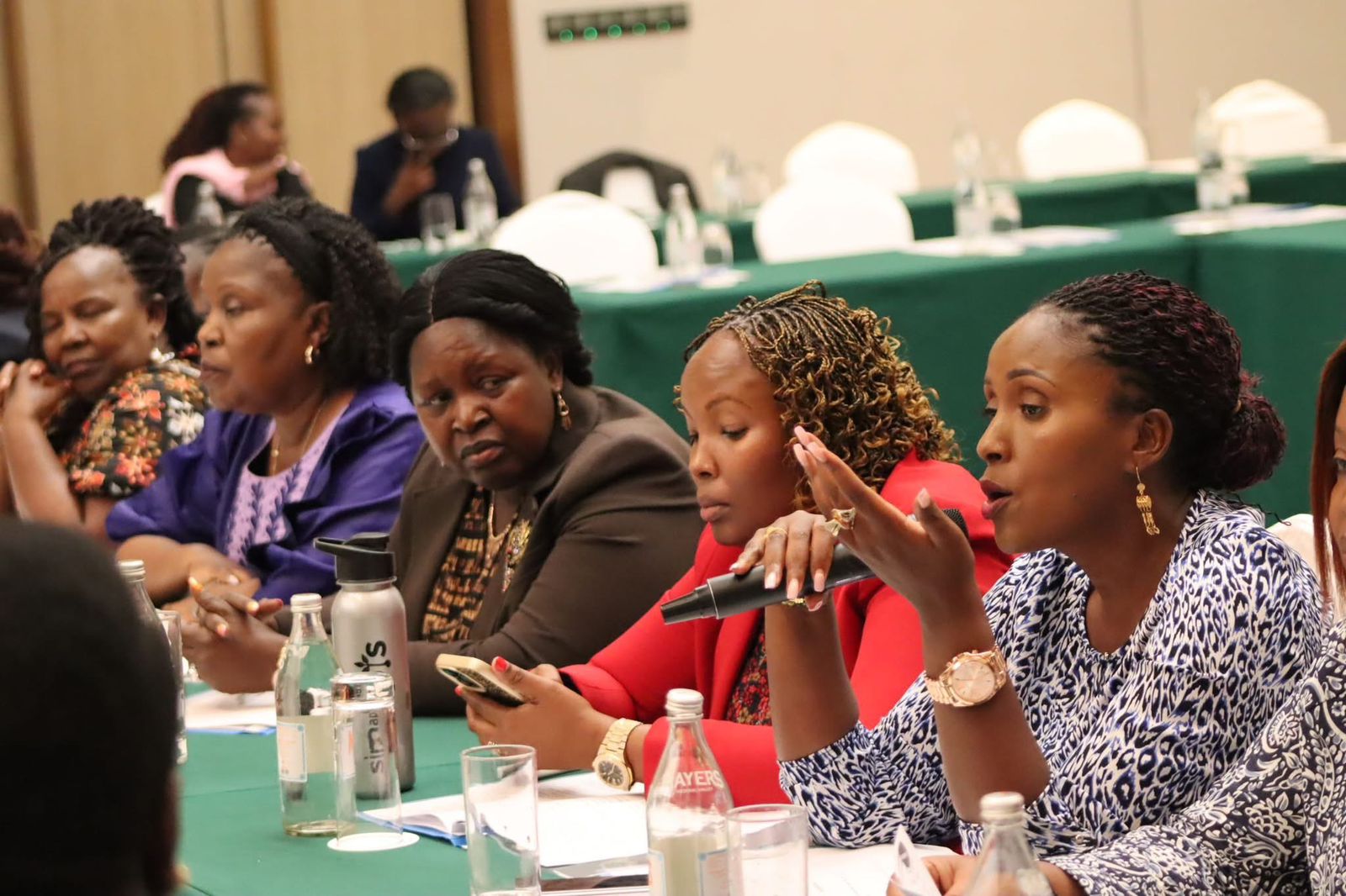 Female lawmakers lead "Komesha Dhuluma" campaign to tackle GBV, femicide - Women leaders during a consultative meeting ahead of the launch of a nationwide campaign dubbed "Komesha  Dhuluma" aimed at combatting gender-based violence and femicide in Kenya. (Photo: Parliament of Kenya) 