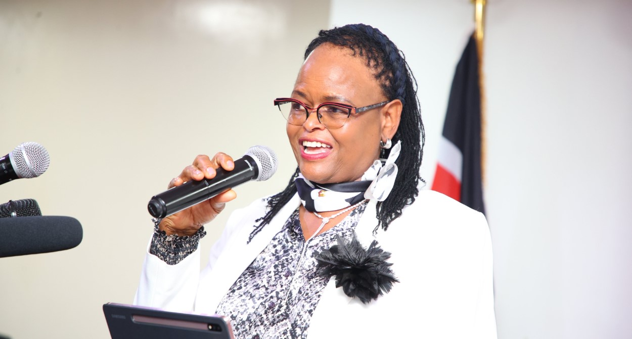 Judiciary will enforce zero-tolerance to corruption without fear or favour - CJ Koome - Chief Justice Martha Koome who presided over the swearing-in of members of the IEBC selection panel on January 27, 2025. (Photo: The Judiciary Kenya)