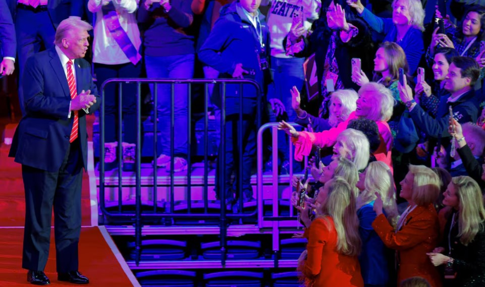 Donald Trump promises harsh immigration limits on his first day in office as US president - US President-elect Donald Trump with his supporters in Washington, D.C. on January 19, 2025. (Photo: REUTERS/Brian Snyder)