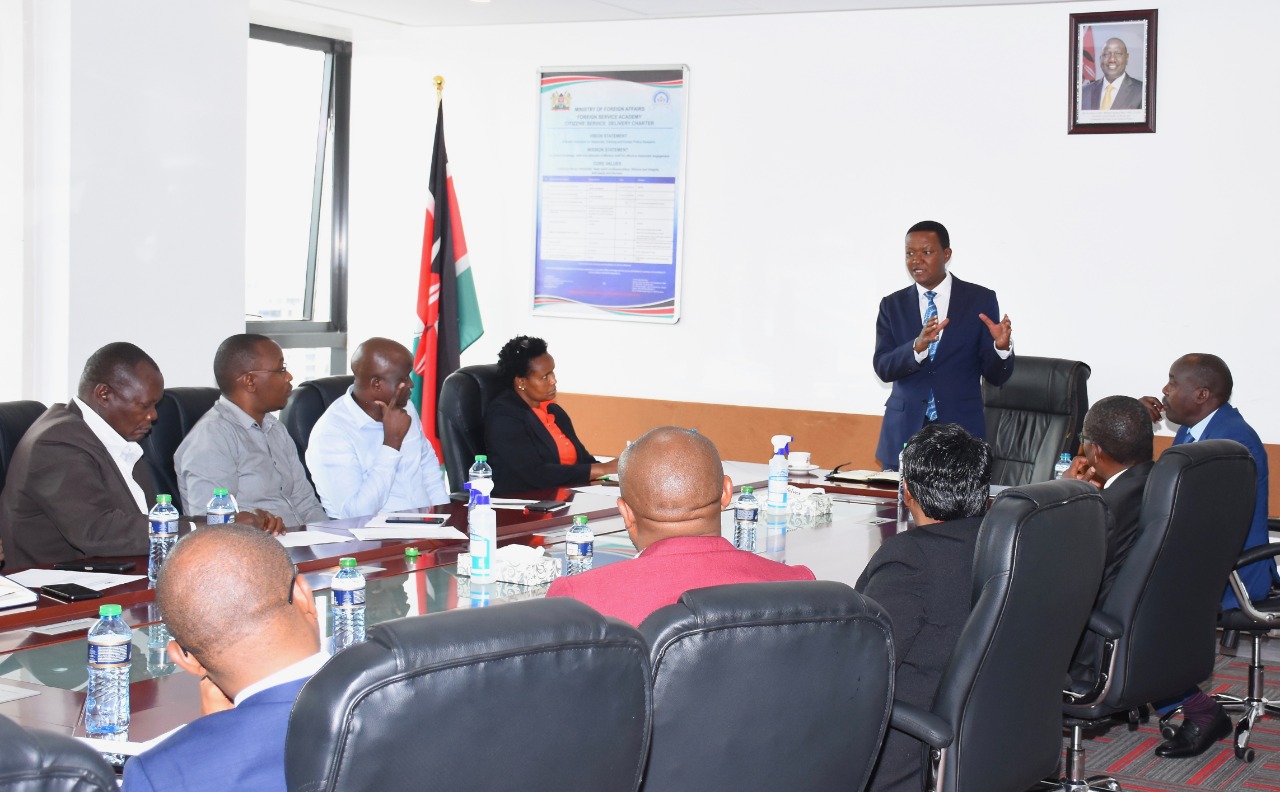 Migrant workers deaths in Saudi double, casting shadow on Kenya's labour export strategy - Labour CS Alfred Mutua when he held a meeting with representatives of employment agents who recruit Kenyans for jobs in Saudi Arabia and other regions on October 31, 2022. (Photo: X/Alfred Mutua)