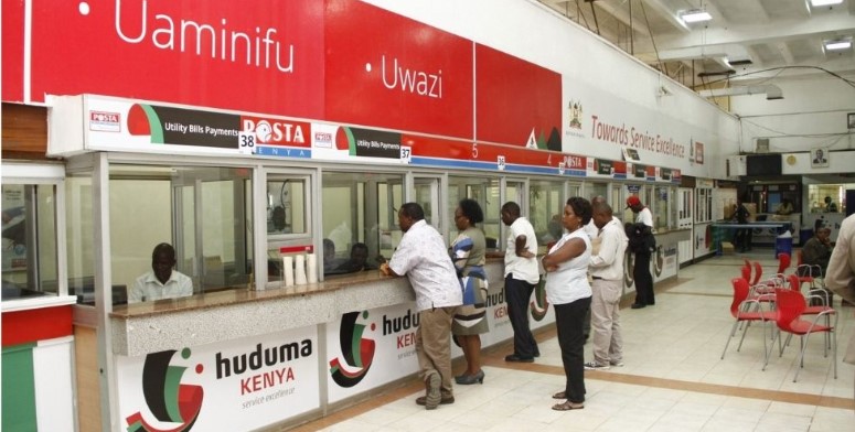 Huduma centres, lands offices, and county hospitals top list of corrupt public institutions - A recent survey by the Public Service Commission has revealed that Huduma centres top the list of the most corrupt public service institutions. (Photo: X/Bizna Kenya)