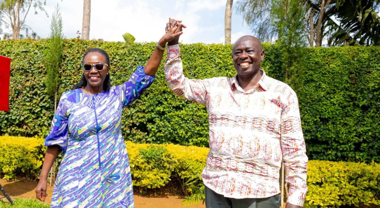 Karua says Sh1,000 ID fee will hinder jobless youths' participation in 2027 polls - Narc Kenya leader Martha Karua and former deputy president Rigathi Gachagua during their meeting in Kirinyaga on January 26, 2025. (Photo: X/Rigathi Gachagua)