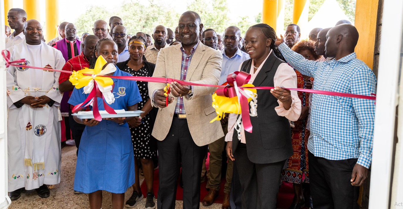 Boost for KMTC as President Ruto announces Sh600 million funding for staff recruitment - President Ruto officially opening the Kerio Valley KMTC campus on January 9, 2025. (Photo: PCS)