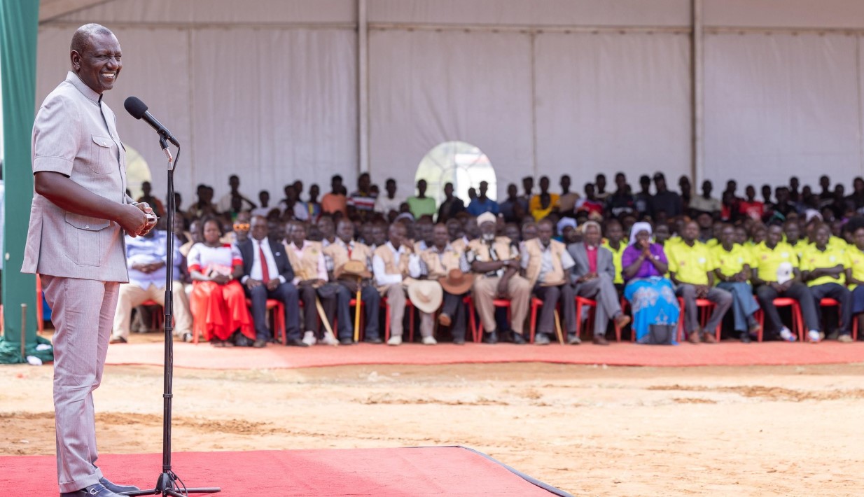 Ruto orders schools closed due to insecurity in Kerio Valley reopened - President William Ruto speaks during a church service in Tot, Elgeyo Marakwet County on January 5, 2025. (Photo: PCS)