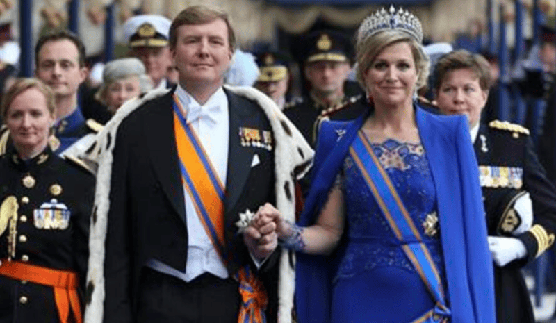 Netherlands’ King and Queen scheduled for state visit to Kenya in March - Dutch King Willem-Alexander and his wife Queen Maxima walk after attending a religious ceremony at the Nieuwe Kerk church in Amsterdam April 30, 2013. REUTERS