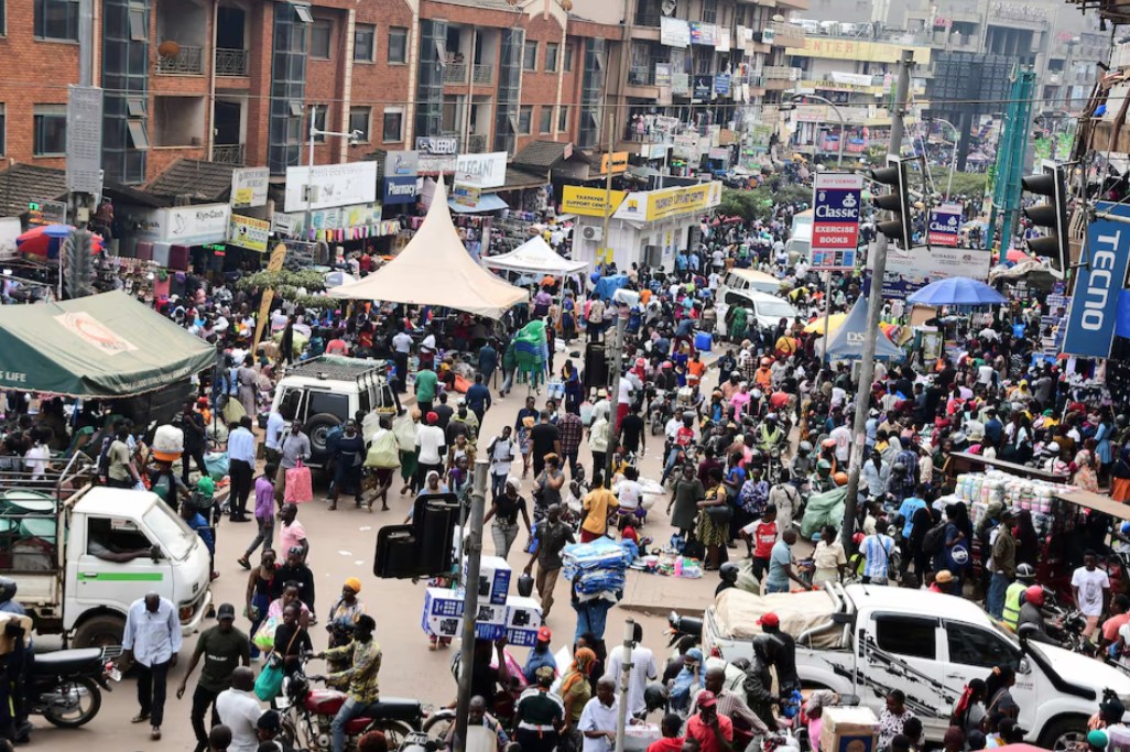 Ebola, Marburg viruses outbreak in East Africa poses threat to Kenya's health system - An aerial view shows the busy Namirembe road in the Central Business Centre after the health ministry announced an outbreak of Ebola virus in Uganda's capital, Kampala, January 30, 2025. (Photo: REUTERS/ Abubaker Lubowa)