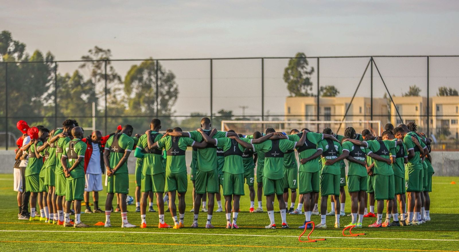 Harambee Stars set to kick off Mapinduzi Cup campaign against Burkina Faso - Harambee Stars players during a training session