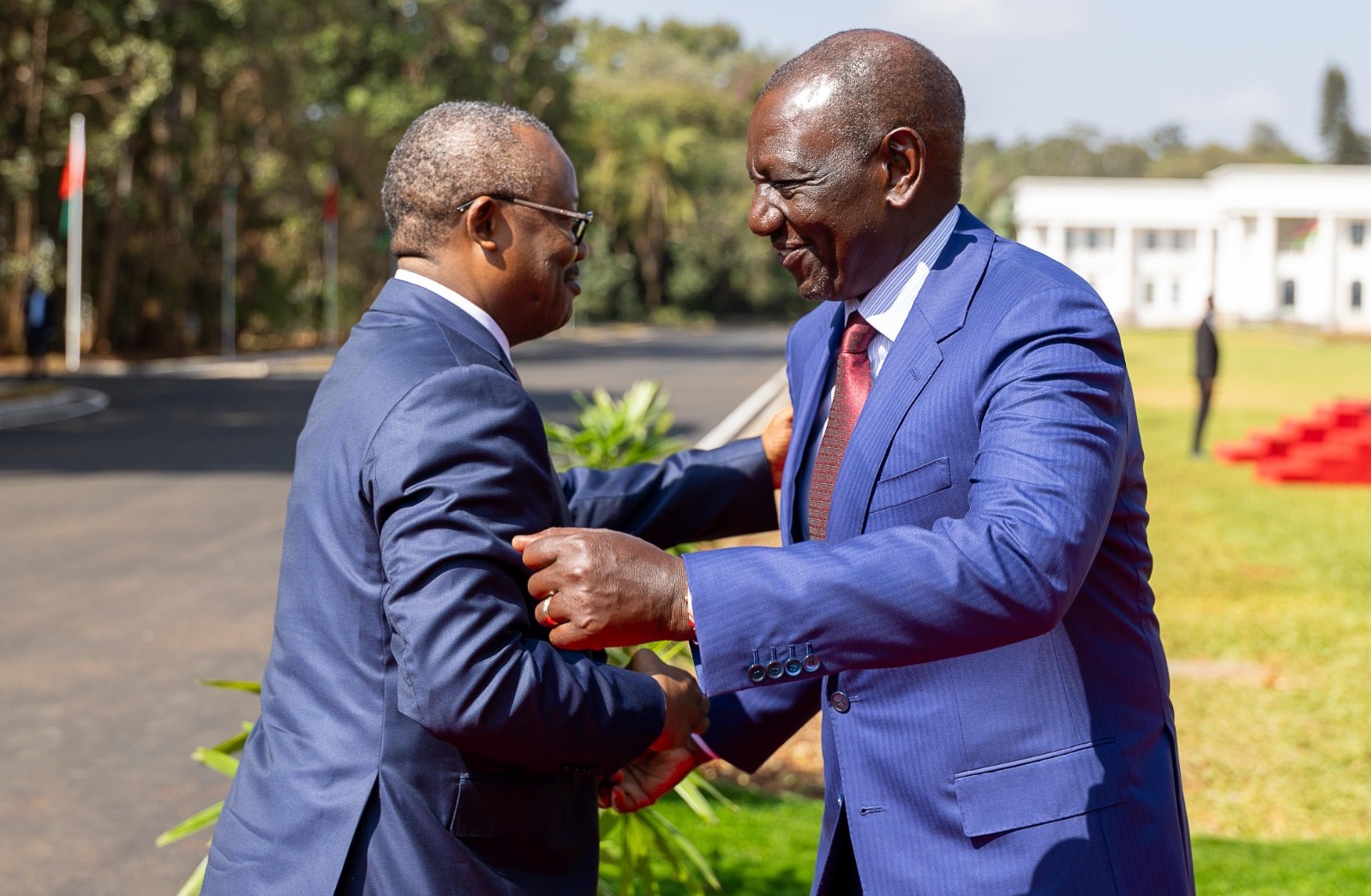 Guinea Bissau behind Raila's AUC Chair bid, says Ruto after meeting President Embaló - President William Ruto welcomes Guinea Bissau’s President Umaro Sissoco Embaló at State House, Nairobi on January 25, 2025. (Photo: PCS)