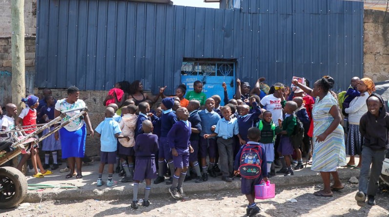 Protest after over 100 learners locked out of Mathare school in dispute over rent arrears - Parents and pupils of Millennium Community Development School in Mathare, Nairobi protest over its closure on January 13, 2025. (Photo: Justine Ondieki)