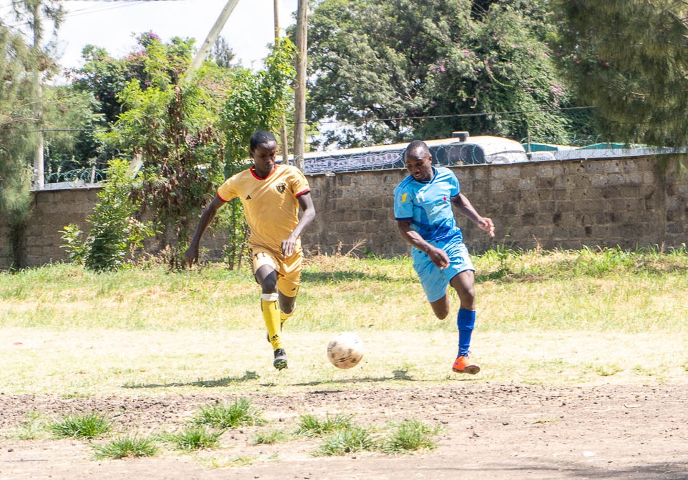 Part of the action as Crown FC and Imara FC battled in Pumwani