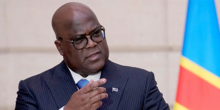 DR Congo President Tshisekedi attends EAC-SADC summit vitually - DR Congo President Félix Tshisekedi. He has once again skipped the high-stakes joint EAC-SADC summit in Dar es Salaam, Tanzania. (Photo: Christophe Ena/Pool/Reuters)