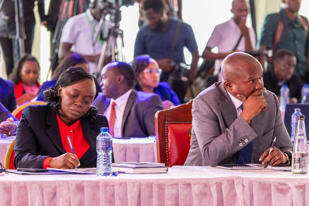 Kenya seeks Sh24.9 billion to replace US funding following aid freeze - Deputy President Kithure Kindiki and Cabinet Secretary for Health Deborah Barasa during a consultative forum at Karen, Nairobi  on February 17, 2025. (Photo: DPCS)