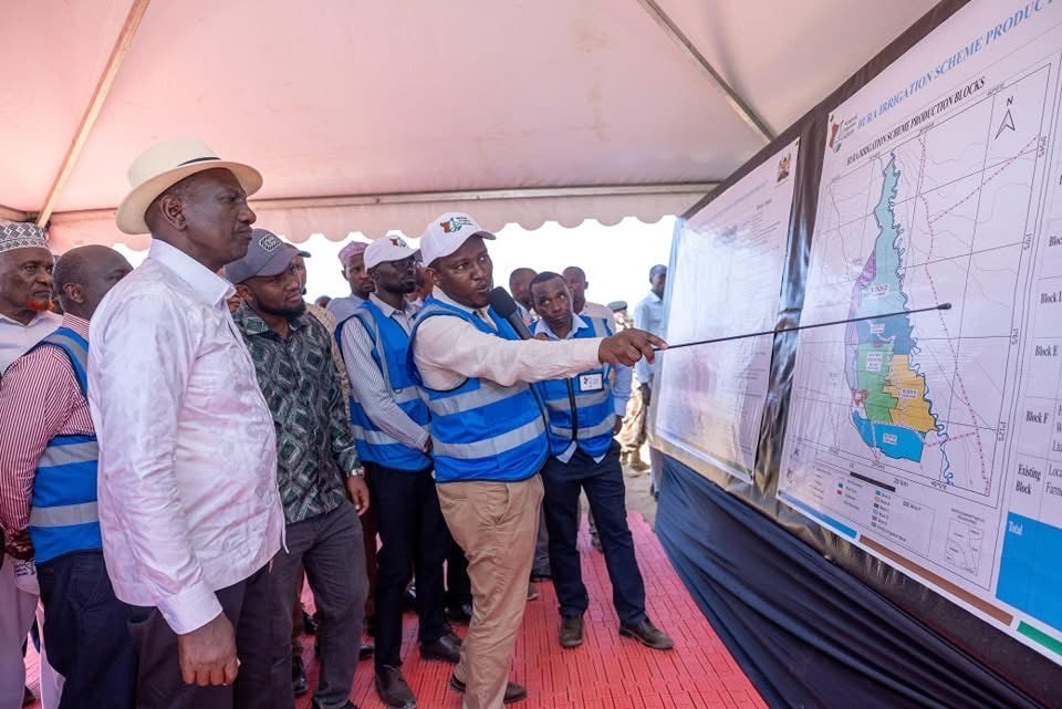 Ruto commissions Bura Gravity Canal aimed at expanding irrigation scheme