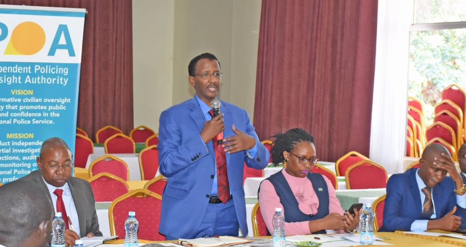 IPOA calls for legal framework to extend its oversight to KWS, KFS, Prisons Service - IPOA Chairperson Ahmed Issack Hassan speaks during a meeting with security stakeholders in Kakamega on February 5, 2025. (Photo: IPOA KE)