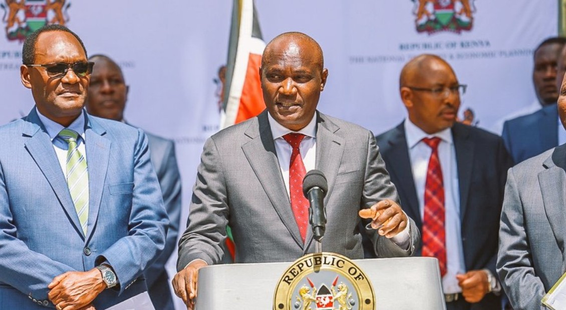 Treasury mulls using existing tax rates for 2025-2026 budget after deadly protests in 2024 - National Treasury and Economic Planning Cabinet Secretary John Mbadi speaks at a press briefing on February 13, 2025. (Photo: National Treasury)