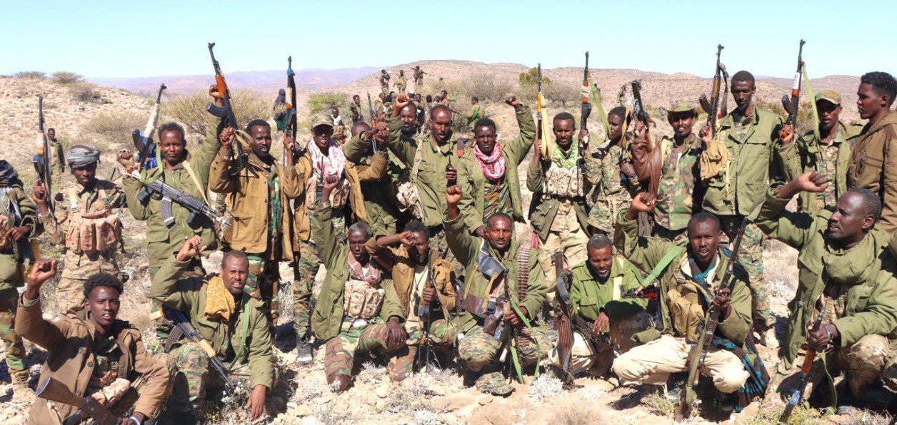 Puntland’s counterterrorism unit kills 13 Islamic State fighters in Cal Miskaad mountains - Members of the Puntland Counter-Terrorism Forces who have been fighting Islamic State fighters, killing several of them in the Calmiskaad mountains: (Photo: Puntland Counter-Terrorism Operations)