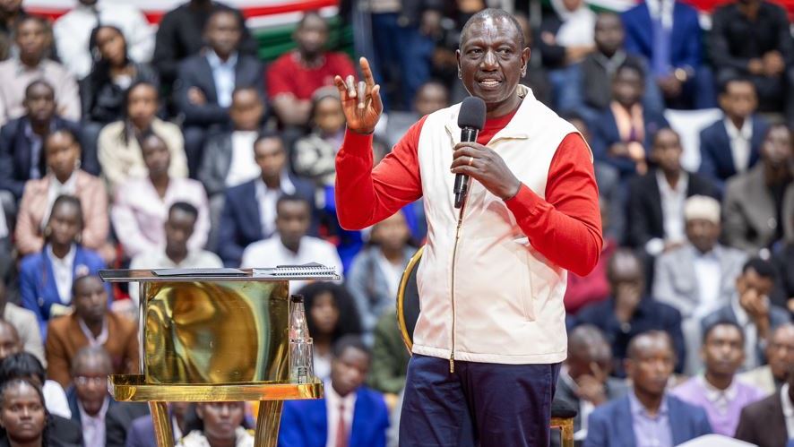 High Court declines to lift orders quashing Ruto’s university funding model - President William Ruto during a town hall meeting at KICC, Nairobi on August 25, 2024 on the new university funding model which was later declared unconstitutional. (Photo: PCS)