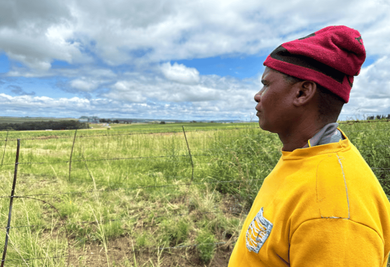 South Africa's land act targets a stark divide, Trump and Musk oppose it - Shadrack Maseko, whose family has been living on Meyerskop farm for three generations. Free State province, South Africa, February 9, 2025. REUTERS