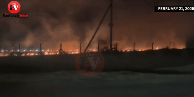 Fire breaks out near JKIA runway, emergency crews battling blaze