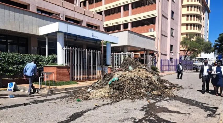 NEMA orders City Hall to clear foul-smelling garbage at Stima Plaza amid row with KPLC