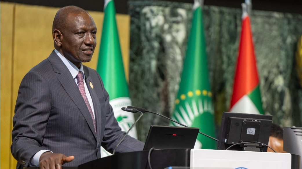 Ruto assures support for new AU leadership after Raila's election defeat - President William Ruto speaks during the High-Level Humanitarian Conference for the People of Sudan in Addis Ababa, Ethiopia on February 14, 2025. (Photo: PCS)