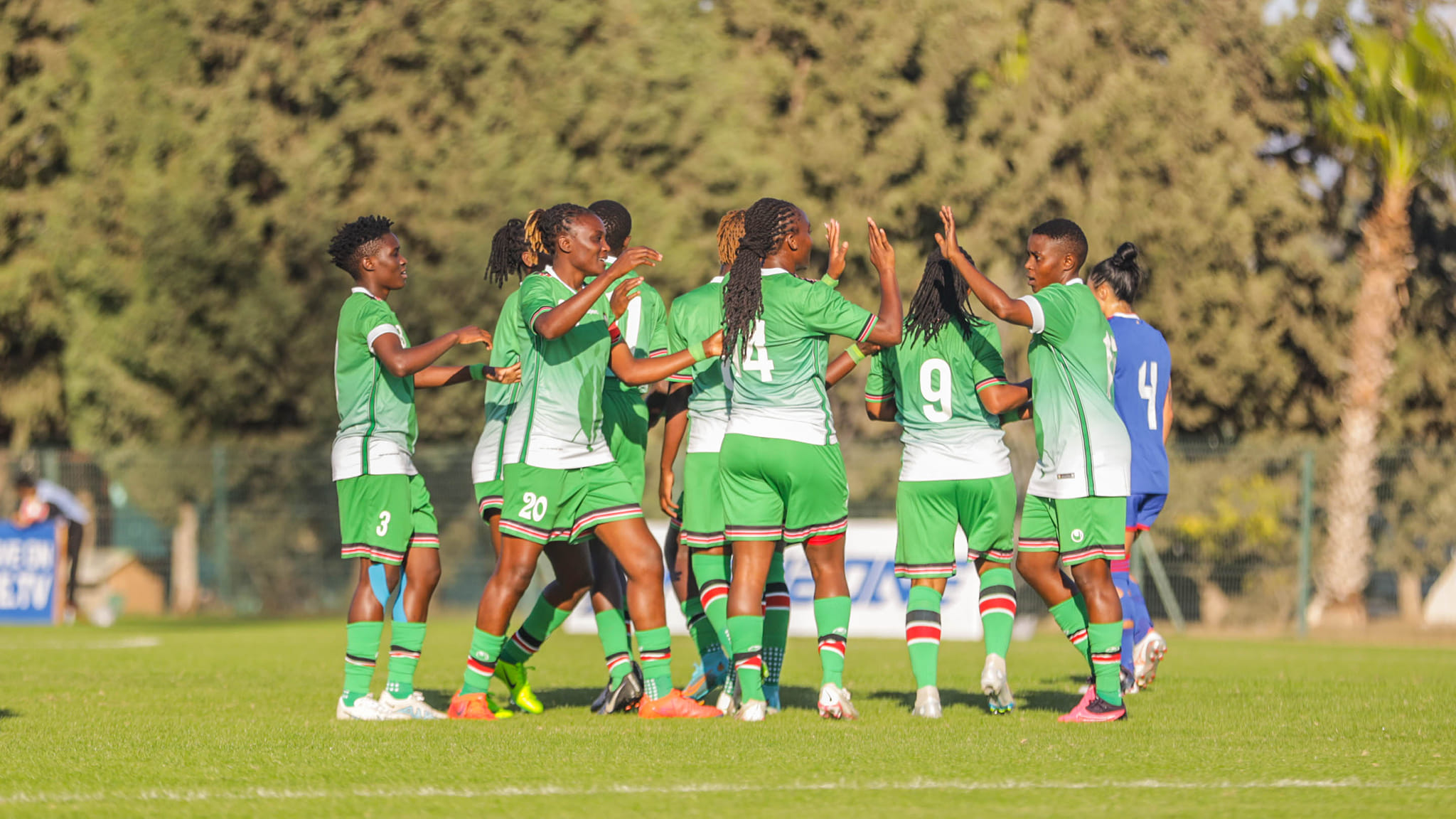 All you need to know about ticketing and where to watch Harambee Starlets vs Tunisia - Harambee Starlets celebrate a goal against Philippines (C) FKF Media