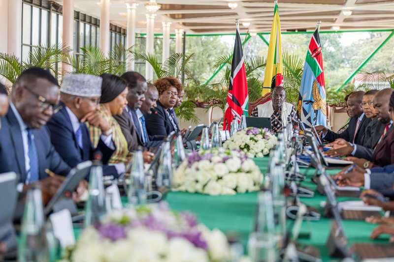 Shirika Plan inititive to integrate refugees into economy gets Cabinet nod - President William Ruto chairs cabinet meeting at State House, Nairobi on March 11, 2025. (PCS)