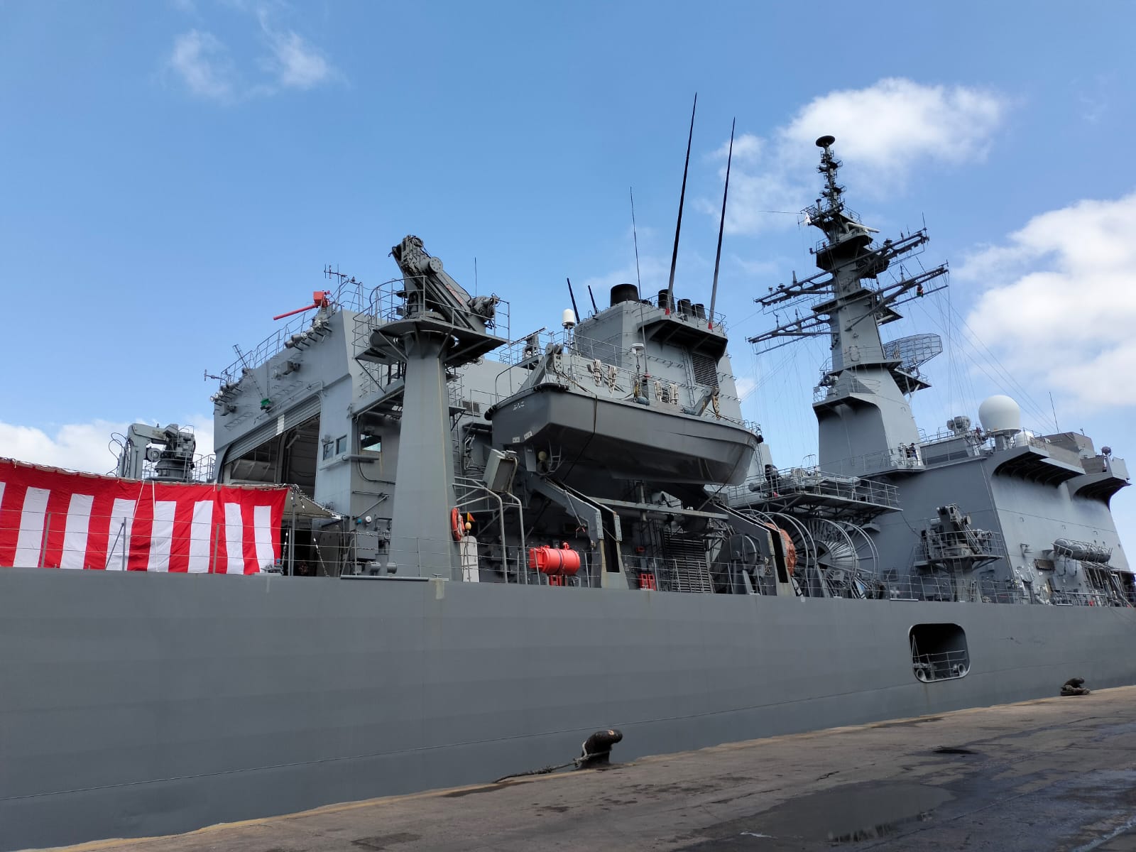 Japanese naval vessels dock in Mombasa as part of Indo-Pacific deployment - One of the vessels from the Japan Maritime Self-Defence Force (JMSDF). (Farhiya Hussein)