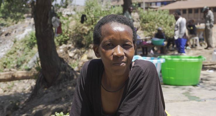 Trapped by rains: Nairobi’s flood victims face another season of uncertainty - Agnes Mueni who resides on riparian land in Kamukunji’s Kitui village. She is worried that the coming rains will displace her again. (Photo Justine Ondieki)