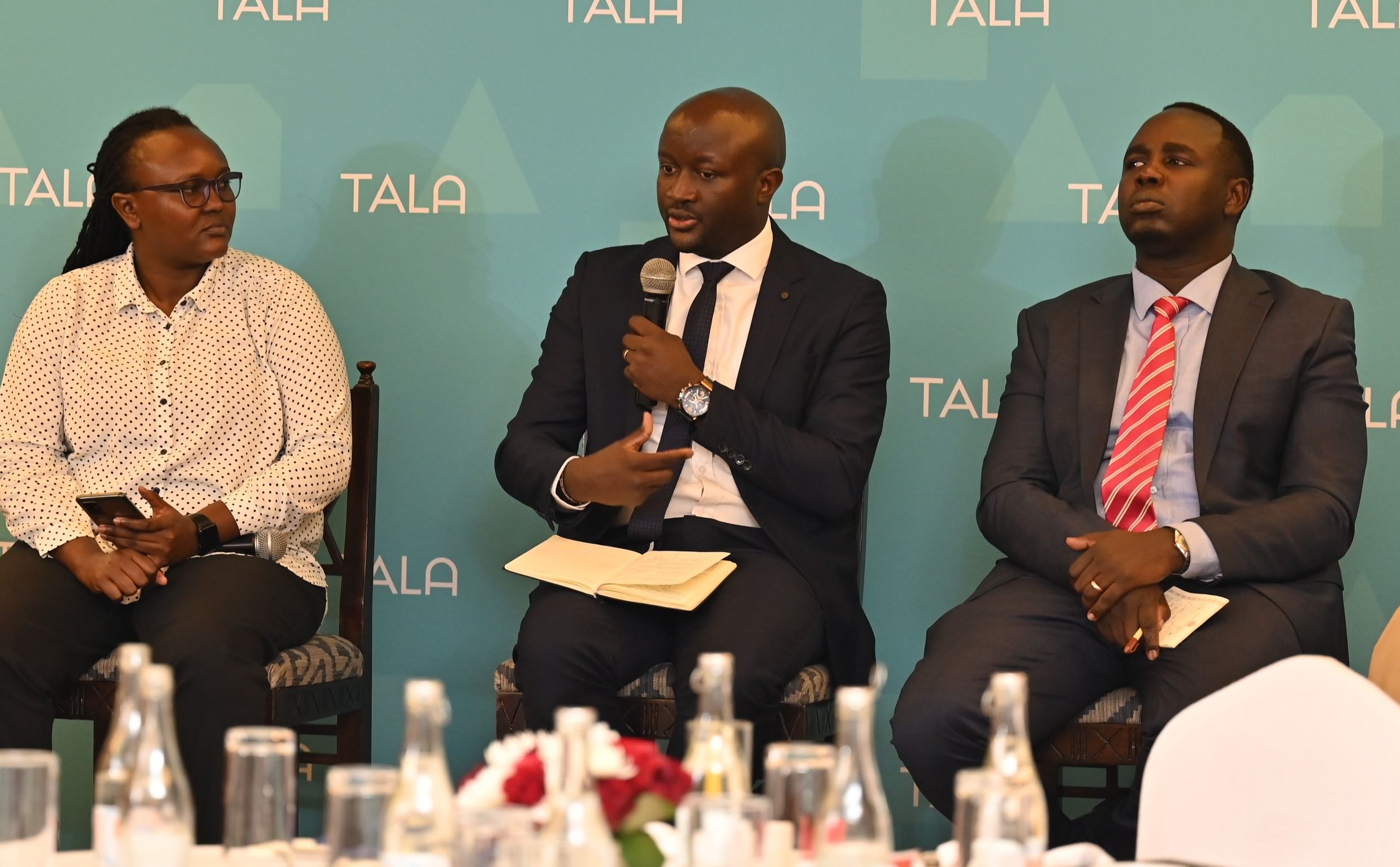 Not a choice anymore? Why borrowing is becoming a necessity in Kenya - From left: Annstella Mumbi, G.M. Tala; Churchill Ogutu, Economist, IC Group; Gideon Kipyakwai, CEO, Metropol Credit Reference Bureau addressing stakeholders who attended the Money March Tala meeting in Nairobi on March 12, 2025. (Photo: Justine Ondieki)