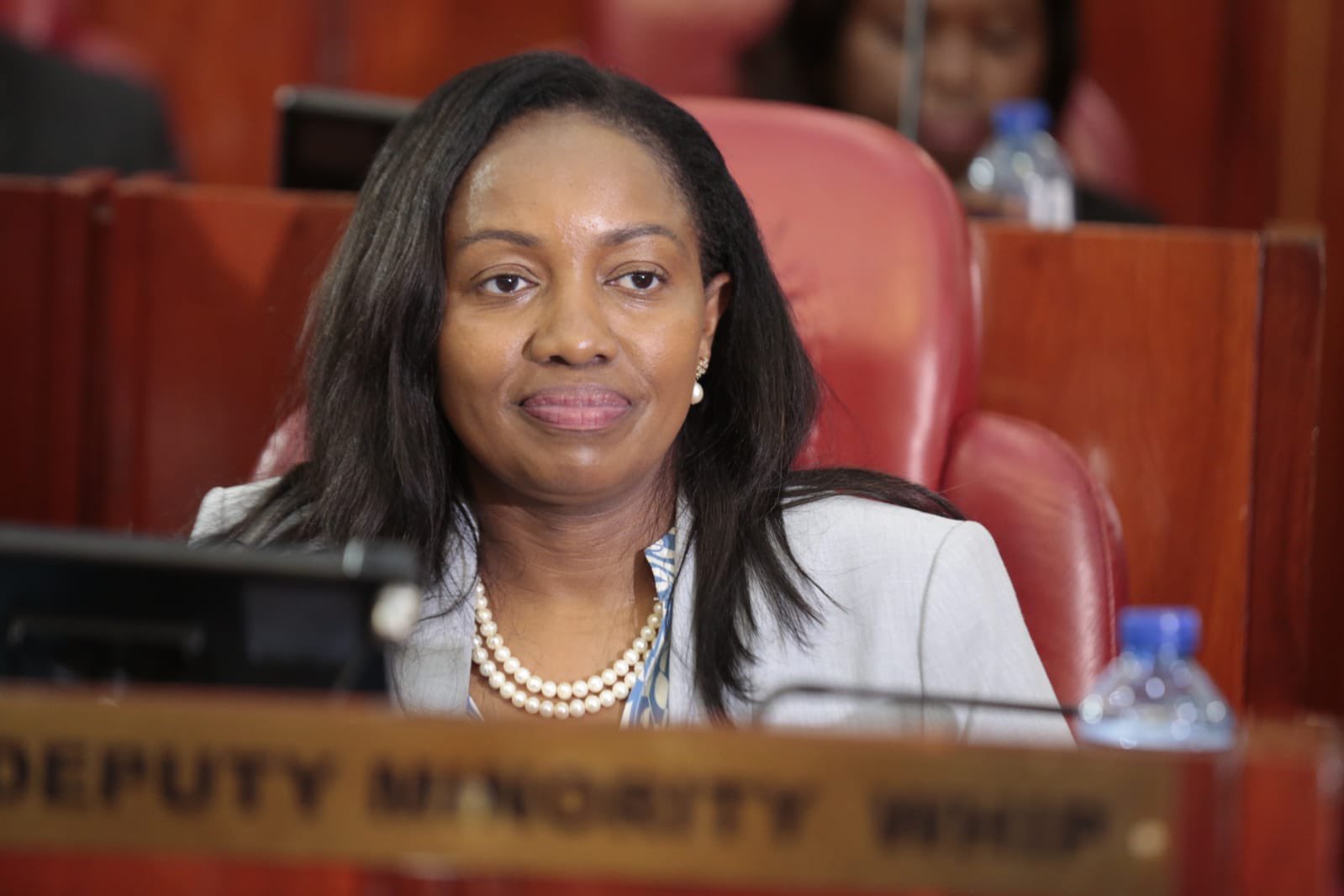 Who is in Charge? Nakuru residents question Governor Kihika’s absence - Nakuru Governor Susan Kihiki before the Senate in a past meeting. (National Assembly)
