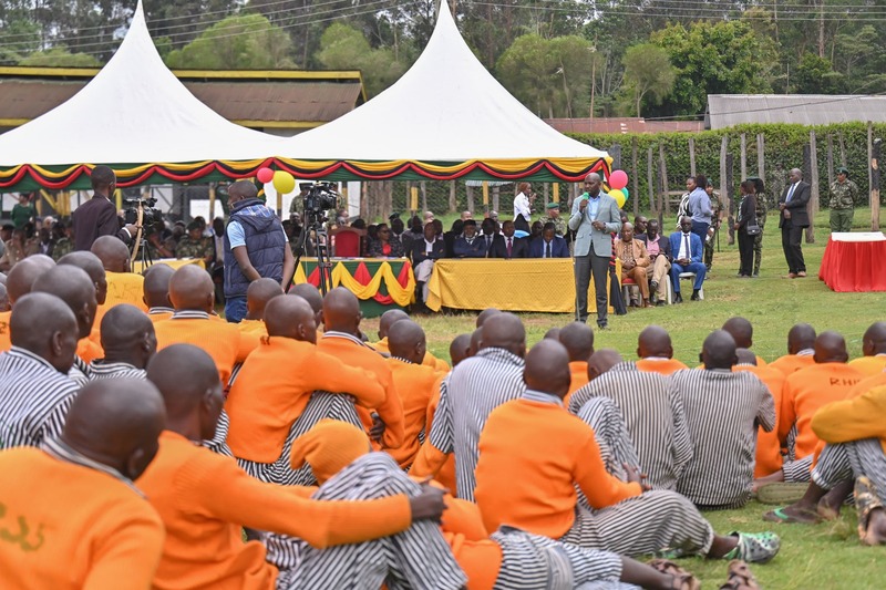 Murkomen dismisses Gachagua’s claims on sale of prison land, says reforms underway - Interior Cabinet Secretary Kipchumba Murkomen while visiting Uruku G.K. Prisons in South Imenti, Meru County, on March 12, 2025. (X/Kipchumba Murkomen)