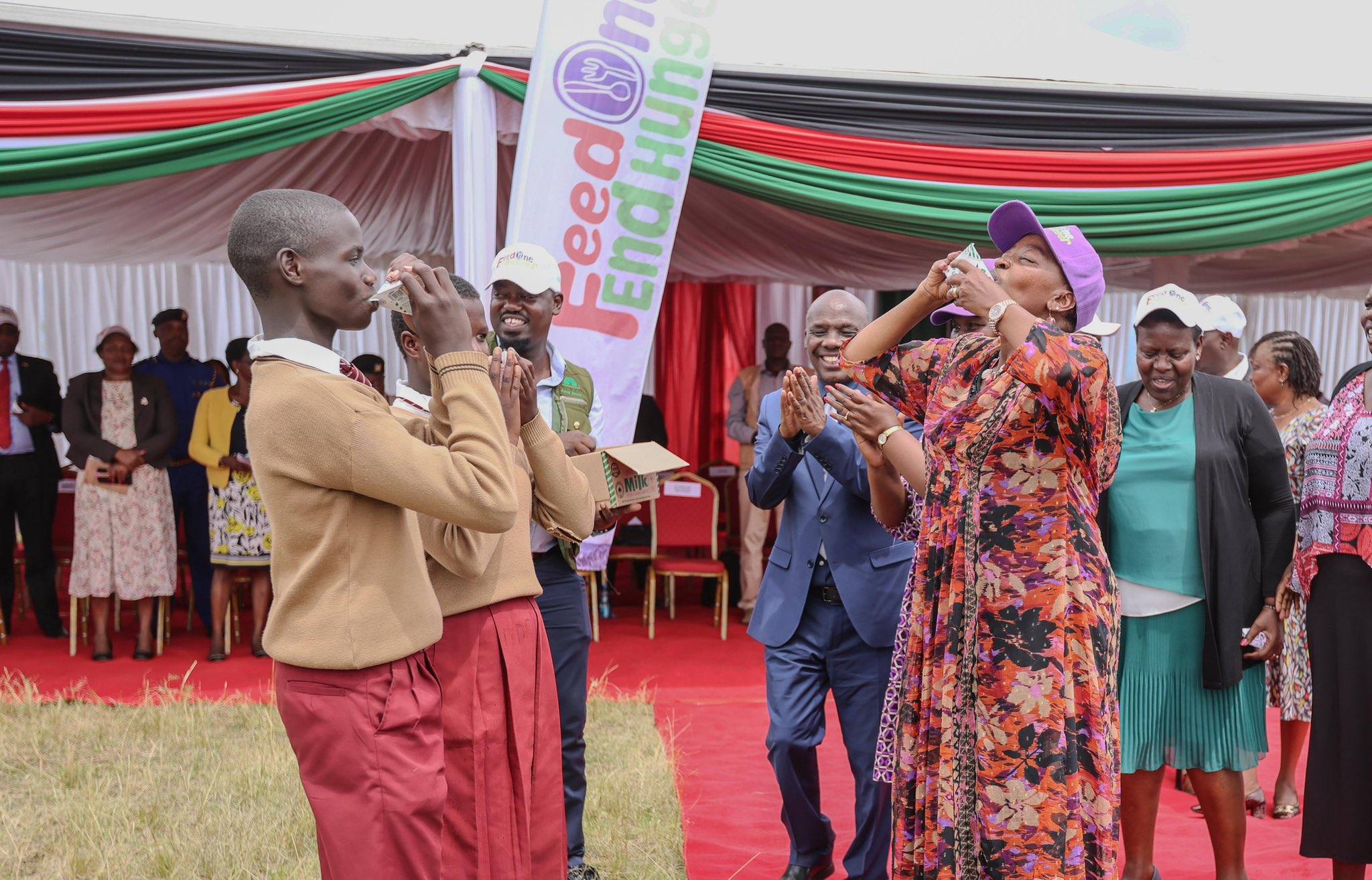 First Lady Rachel Ruto revives national school milk programme to boost nutrition - First Lady Rachel Ruto when she launched the pilot National School Milk Programme at Testai Primary School in Rongai Constituency on March 13, 2025. (Photo: Office of The First Lady)