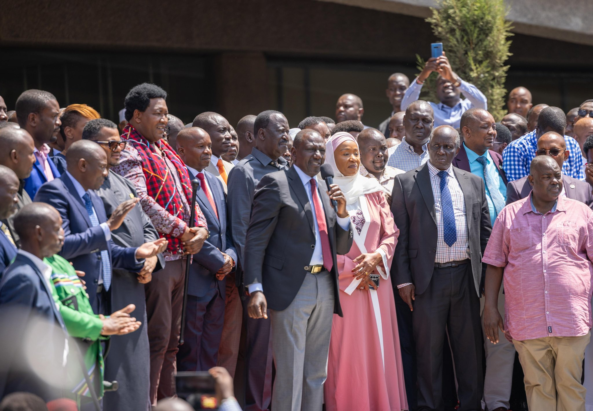 Ruto: My debt audit plan will succeed with Raila's 'help' - President William Ruto addressing Kenyans at KICC. (PCS)