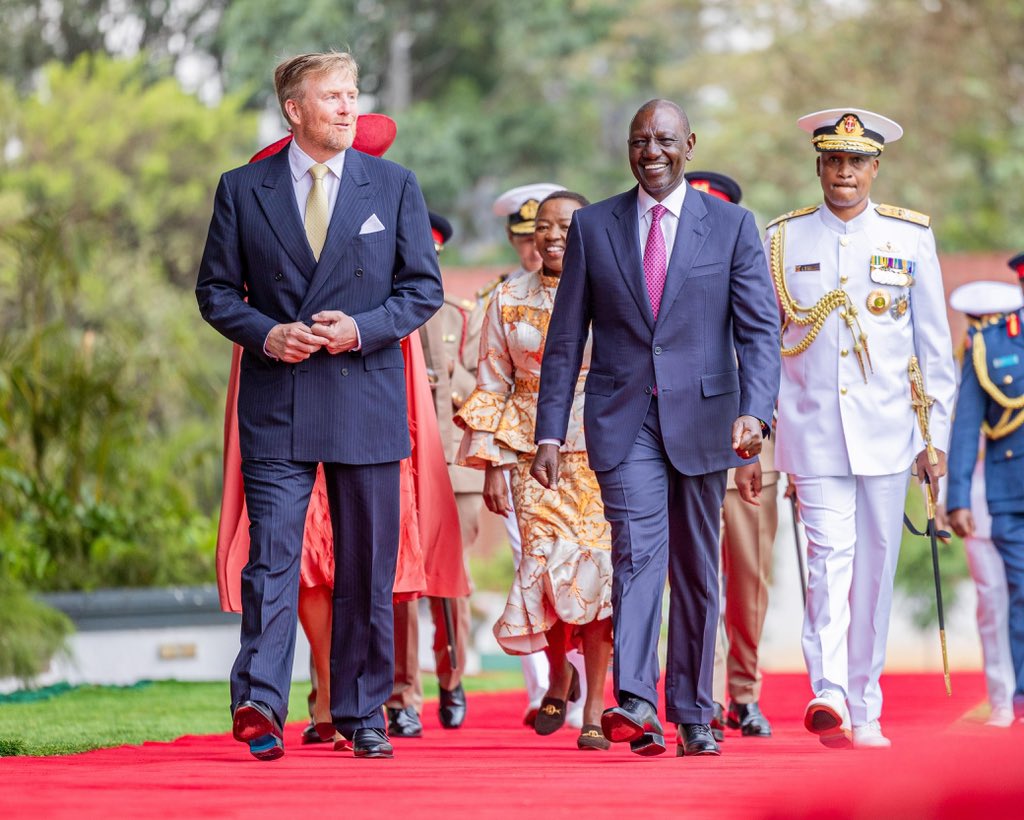 Traffic disruptions expected on Nairobi-Nakuru highway ahead of Dutch royal couple visit to Naivasha - President William Ruto  and King Willem-Alexander. (Photo: PCS)