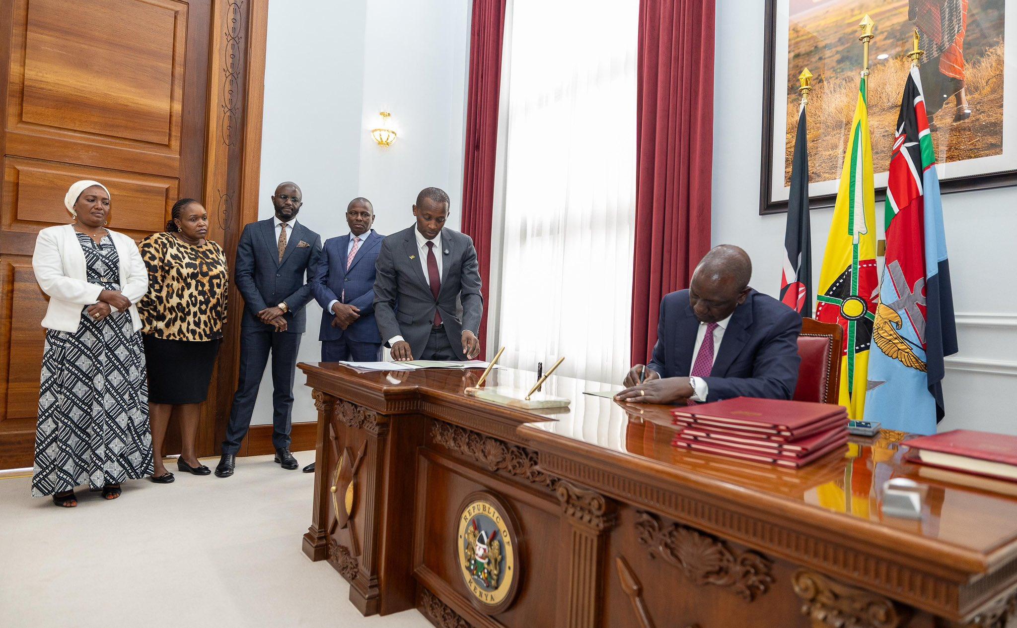 President Ruto signs Supplementary Appropriation Bill into law - President William Ruto when he assented to the Supplementary Appropriation Bill (National Assembly Bill No. 8 2025). (Photo: PCS)