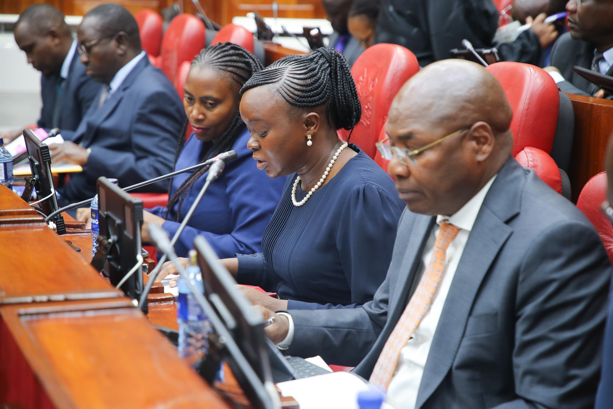 Health Ministry budget under fire as Senators demand audit - The Health Ministry team led by Health Cabinet Secretary Deborah Barasa, Medical Services Principal Secretary Harry Kimtai, Public Health Principal Secretary Mary Muthoni when they appeared before the Senate Committee on Health on March 18, 2025. (Photo: MoH)