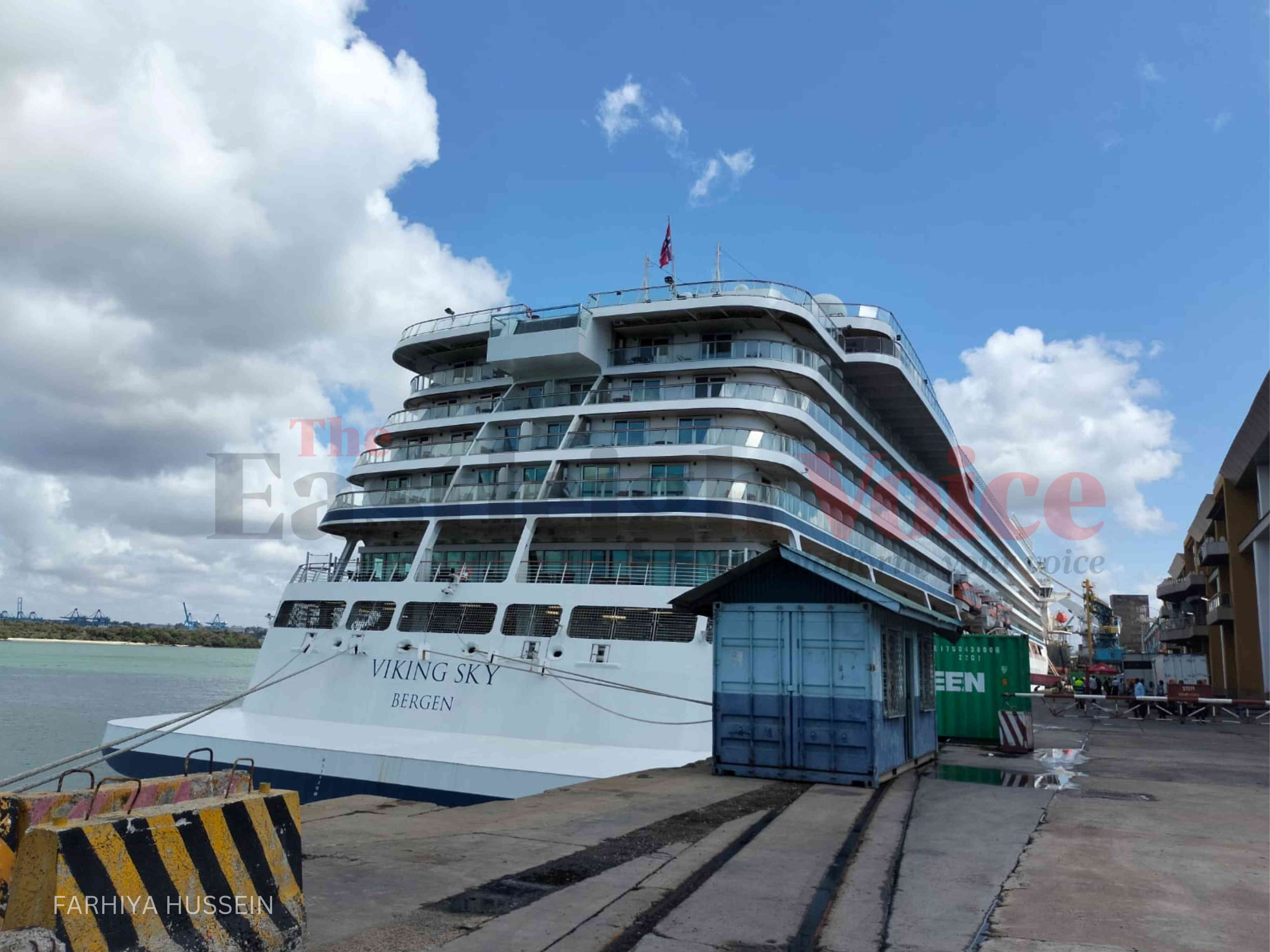 Tourism boost as MV Viking Sky cruise ship docks at Mombasa Port with ...